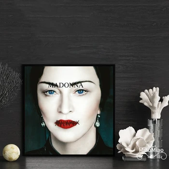 Madonna Madame X Müzik albüm kapağı Posteri Tuval sanat baskı Ev Dekor duvar tablosu (Çerçeve Yok )