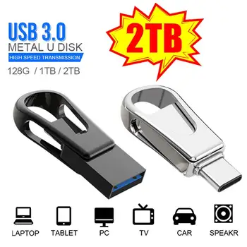 USB Flash Sürücü Kalem Sürücü USB 3.0 520 mb/s Flash Disk Anahtarlık İle 2 TB Usb bellek Yaratıcı Hediyeler Ücretsiz Kargo Hoş Geldiniz Anlaşma