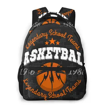Çocuk Sırt Çantaları okul çantası Erkek Basketbol Amblemi Gençler Schoolbag Öğrenci Okul Çantalarını