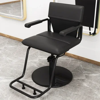 Profesyonel Metal berber Sandalyeleri Kuaförlük ergonomik sandalye Manikür Stilist Estetisyen Silla Barberia güzellik salonu mobilyası