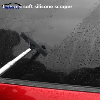 Araba Ön Cam Yağmur Geçirmez Temizleme Fırçası Kazıyıcı Yeni araba için çok işlevli dikiz aynası Teleskopik Silecek Yıkama