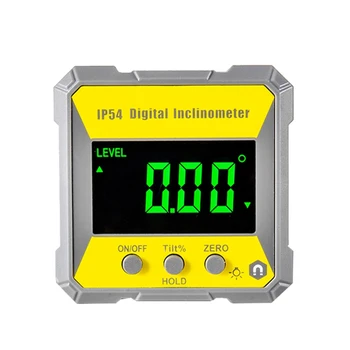 IP54 4X90 Derece Dijital İnklinometre Açı İletki Arka İletki eğim ölçer Manyetik Elektronik Gonyometresi Promosyon
