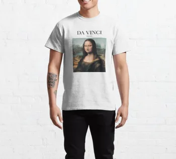 Mona Lisa T gömlek Da Vinci %100 Premium Kalite uzun kollu
