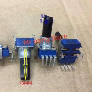 5 adet ALPS RK11K1140A23 Potansiyometre B10K Eksen uzunluğu 18mm güç amplifikatörü potansiyometre 4 pin pozisyon