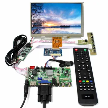 HDMİ VGA AV Ses USB LCD kontrol panosu İle 7 inç 1024x600 AT070TNA2 Dokunmatik LCD panel