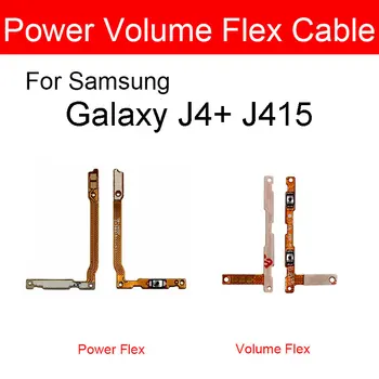 Güç ve Hacim Flex Kablo Samsung Galaxy J4 + J4 Artı J4Plus SM-J415F J415F Ses Düğmesi Anahtarı Güç Kontrol Flex Kablo