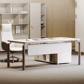 Moda Modern Ofis Masası Minimalist Tasarımcı Stüdyo Seti Çekmeceli Yönetici Lüks Masa Masa Büyük Muebles De Oficina Mobilya