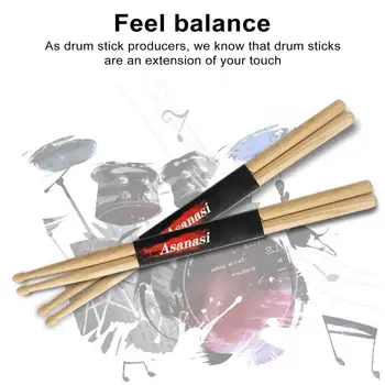 1 Çift Akçaağaç Drumsticks Caz Trampet bagetler Yüksek Kaliteli Perküsyon Enstrüman Aksesuarları Hafif Müzik Aletleri