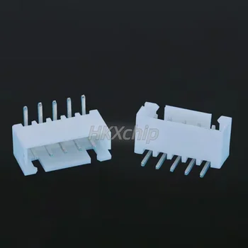 100 adet beyaz 5 pin PH-2.0 erkek l şekilli 90 derece sağ malzemeleri soket terminalleri bağlayıcı 5 p adaptör fiş adım 2.0 mm yeni