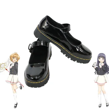 Anime Card Captor Sakura Cosplay Ayakkabı Kızlar JK Ayakkabı Kadın Evrensel Lolita Ayakkabı Japon Okul Öğrenci Üniforma Ayakkabı