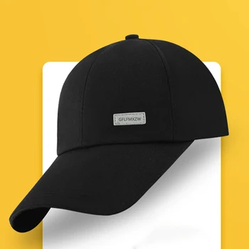 GFLFMXZW ™ Pelerinler Beyzbol şapkası, erkeklerin gündelik siyah ördek dili şapkası, mevsimlik küçük şapka, küçük bir yüz gösteren