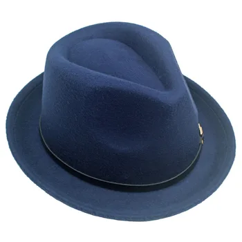 Kış İngiliz Tarzı Retro Caz Kap Unisex güneş şapkası Düz Renk silindir şapka Açık Rahat panama şapkası Geniş Ağız Sonbahar Kadın Kapaklar