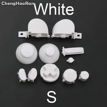 ChengHaoRan 1 takım Temizle Beyaz NGC Analog Çubuk Kapak Düğmesi Tuş Takımı Y X A B Z Düğmeleri Nintendo Gamecube joystick denetleyicisi