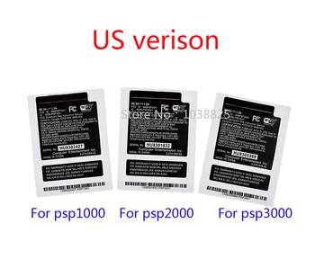 200 adet OEM JP ABD İNGILTERE sürüm Etiket Etiketleri için yedek PSP1000 PSP2000 PSP3000 Oyun Konsolu