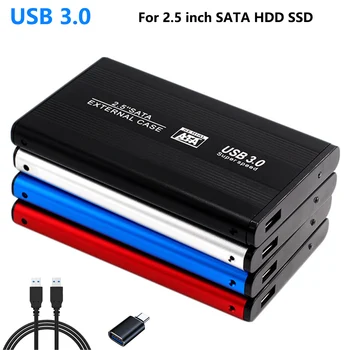 2.5 İnç SATA HDD SSD Muhafaza USB 3.0 Yüksek Hızlı Alüminyum Kutu Sata sabit disk Harici HD Durumda PC Laptop İçin PS4/5