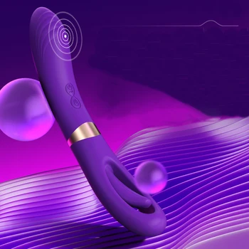 Kadınlar için yetişkin Seks Oyuncakları Klitoris Stimülatörü Vibratör Oymak Çift Kafa Dil Yalama Masajı Sopa Seks Makinesi Yetişkinler için 18