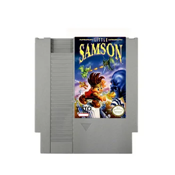 Küçük Samson - 72pins Oyun kartuşu için uygun 8 bit NES video oyunu konsolu