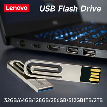 Lenovo 2TB USB flash sürücü Bellek 1TB 512GB 256GB 128GB U Sopa Yüksek Hızlı Flash Bellek Kartı 2 İN 1 OTG Kalem Sürücü Dizüstü PC İçin