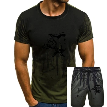 Yaban Domuzu Domuz Hayvan Tshirt erkek Pamuk Vintage Tee Gömlek Crewneck 3D Baskı Tees Giyim Yetişkin Tops & Tees