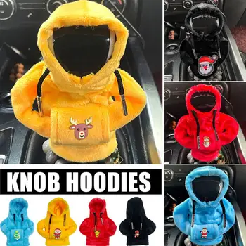 Noel Hoodie Araba Vites Kapağı Moda Vites Manuel Kolu Vites Değiştirme Vites Kapağı Kolu Topuzu Vites Kazak Ho F5Q8