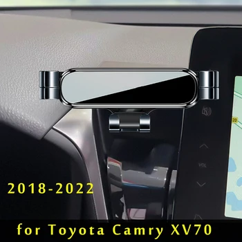 Araba telefon tutucu Toyota Camry İçin XV70 2021 2022 2018 2019 Araba Styling Braketi GPS Standı Dönebilen Destek cep telefonu aksesuarları