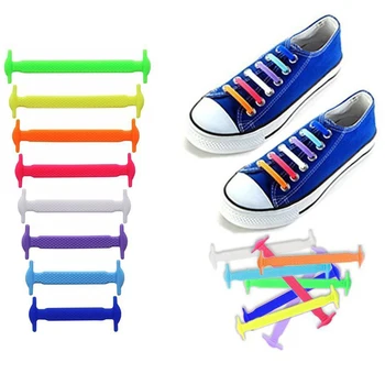 16 Adet Moda Tembel Ayakkabı Bağcıkları Unisex kravat Ayakkabı Bağı Silikon Elastik Sneaker Kişilik Shoestrings Ayakkabı Aksesuarları