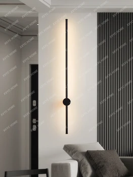 Duvar Lambası Yatak Odası Başucu Lambası Yaratıcı LED Şerit Lineer Lamba Oturma Odası Duvar