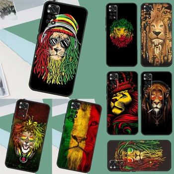 Rasta Aslan Reggae Bob Marleys Kılıf Xiaomi Redmi İçin Not 12 Pro 12S 11 11S 10 10S 9 9S 8 Pro Redmi 12 9C 10C 12C Kapak