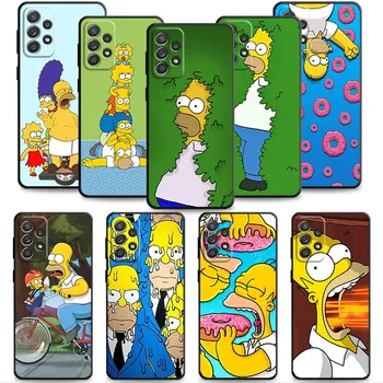 Simpsons Aile Telefon Kılıfı İçin Samsung Galaxy A52 A53 A12 A32 A71 A33 A13 A51 A21s A23 A31 A22 A72 A73 A24 A41
