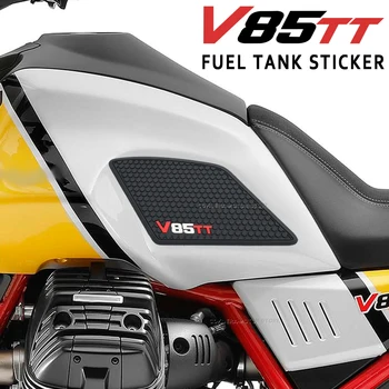 Kaymaz Yan Yakıt Tankı Çıkartmalar kauçuk ped Etiket moto rcycle aksesuarları Moto Guzzı V85TT V85 TT
