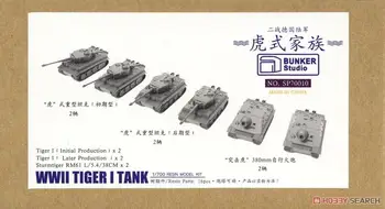 BUNKER SP70010 1/700 İKINCI dünya savaşı Tiger I Tankı (Plastik model)