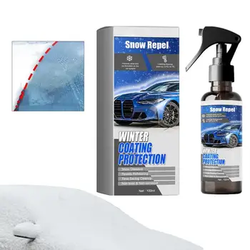 Cam Buz Eriyik Sprey 100ml Cam Buz Çözücü Sprey Cam Temizleyici Sprey Çizgisiz Kar Temizleme Araba Ön Camları İçin
