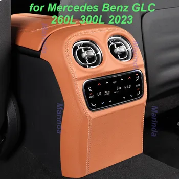 Araba Arka Sıra Anti-kick Çerçeve Mercedes Benz GLC için 260L 300L C sınıfı C200 C260 2023 Arka Hava Çıkış Kapağı İç Aksesuarları