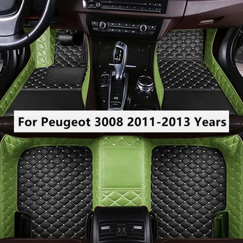 Özel Araba Paspaslar Peugeot 3008 2011-2013 Yıl İçin Ayak Coche Aksesuarları Halı Ayak Coche Aksesuarları Halı