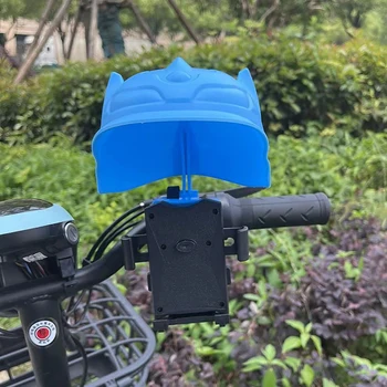 Motosiklet Cep telefon tutucu Şemsiye Küçük Kask Binici Yağmur Geçirmez Güneş Koruyucu Elektrikli Bisiklet Güneşlik Şapka Navigasyon Braketi