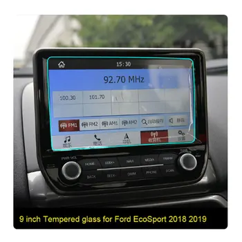 Araba Navigasyon Ekran Koruyucu Dokunmatik ekran filmi Anti Scratch 8 9 inç Ford Ecosport 2018 için 2019 2020 Temperli Cam