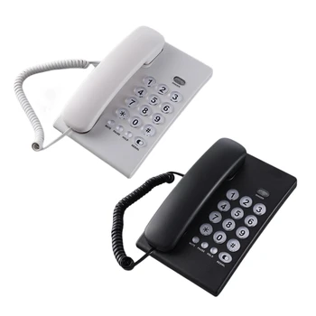 Kablolu Sabit Telefon Masası Ev Telefonu Büyük Düğmeli Ev Telefonu Kablolu Telefon Ev Ofis Otel Banyo için