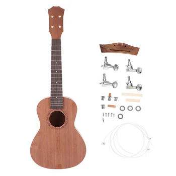 Ukulele Gitar Müzik Seti: Ukulele Dizeleri Klavye DIY Malzemeleri Erken Eğitim Öğrenme Enstrüman Oyuncak