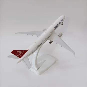 19 cm Alaşım Metal HAVA TÜRK Havayolları Boeing 777 B777 B-2001 Airways Uçak Model Uçak W Tekerlekler İniş Takımları Uçak