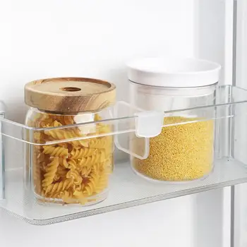 Buzdolabı Depolama bölme paneli Mutfak Şişe Kavanoz Geçmeli Tip Sıralama Raf Bölücü Ayırma Aracı