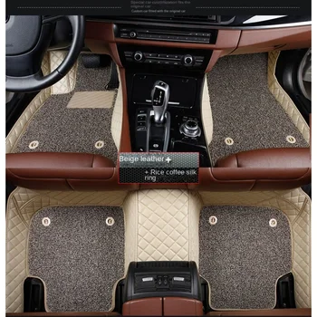 Özelleştirilmiş çift katmanlı araba kat mat halı Toyota Highlander için uygun 5 Koltuk 7 Koltuk Hibrid 22-23 Vios iç aksesuarları