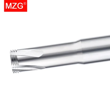 MZG 1 adet 3T Alüminyum Metrik Yüksek Sertlik Üç Diş Alaşım Tungsten Çelik cnc işleme makinesi İplik freze kesicisi