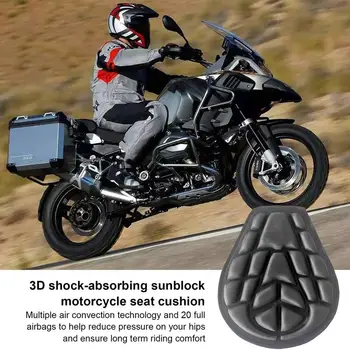 Motosiklet hava koltuk minderi Motosiklet klozet kapağı 3D Konfor hava koltuk minderi minder örtüsü Evrensel Hava koruyucu örtü Araçlar için