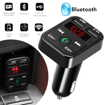 Araba Bluetooth Araç Kiti MP3 Çalar USB 2.1 A araba şarjı Skoda Fabia için Karoq Kodiaq Octavia Superb Kombi suzuki swift sx4