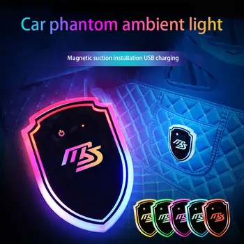 Araba Kalkanı Amblemi çıkartmalar Renkli atmosfer ışığı Mazda MS Mazdaspeed araba aksesuarları