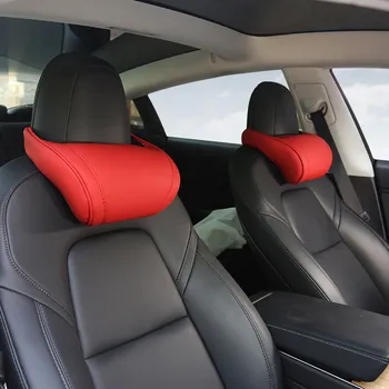 Tesla Modeli 3 Y X S Boyun Kafalık Yastık Oto Koltuk Sandalye Bellek Köpük Kafa Sürüş Yol Gezisi Dinlenme Uyku Ağrı kesici