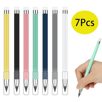 7 Adet Mürekkepsiz Kalemler Kullanımlık Mürekkepsiz Kalem Infinity Sonsuz Kalem Yazma Çizim Ofis Okul ve Aile Malzemeleri