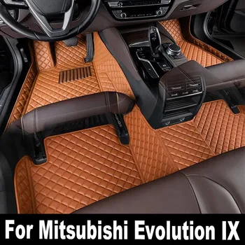 Araba Paspasları Mitsubishi Lancer Evolution İçin IX RS GSR 2006 ~ 2007 Su Geçirmez Halı Araba Paspas Alfombrillas Coche Araba Aksesuarları