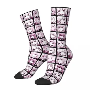 Rahat Chiaki Manga Koleksiyonu basketbol çorapları Danganronpa Manga Anime Polyester Orta Tüp Çorap Unisex