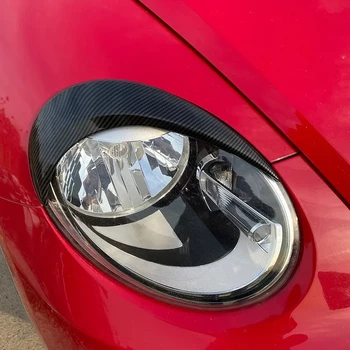 VW Beetle 2012-2018 İçin far karbon fiber dekoratif şerit
